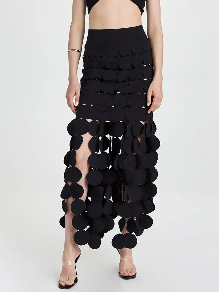 Patchwork Tassel Plus Size Skirt Supplier (9)