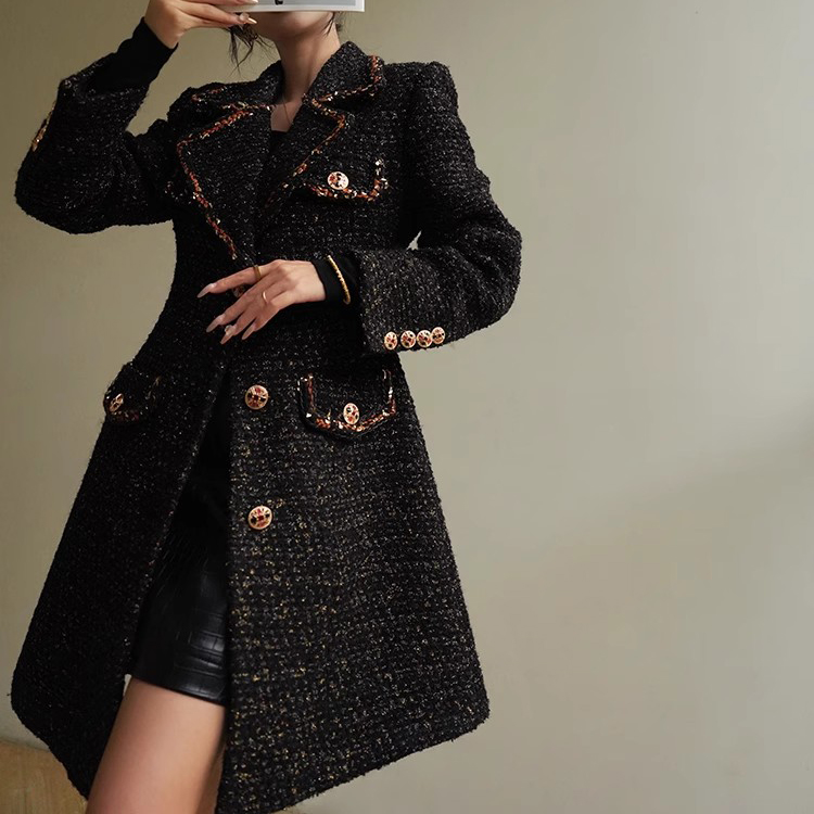 Cudtom Wool Tweed Celebrity Jacket Dress Manufacturer (2)