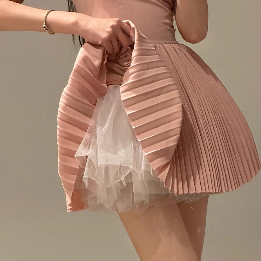 Custom Ballet Halter Pleated Skirt Manufacturer (5)