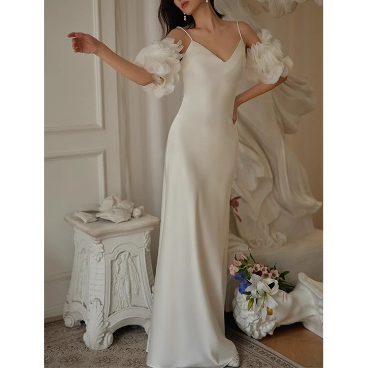 Custom Bridal White Party Evening Gowns Manufacture (1)