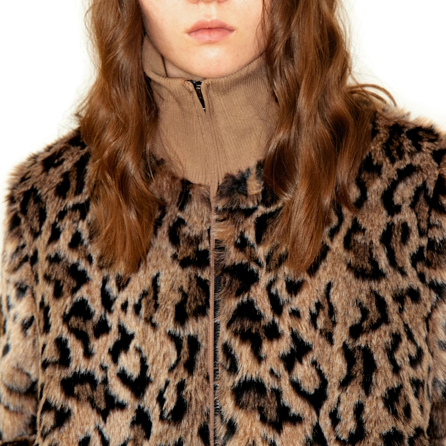 Custom Leopard Fur Dark Brown Coat Manufacturer (6)