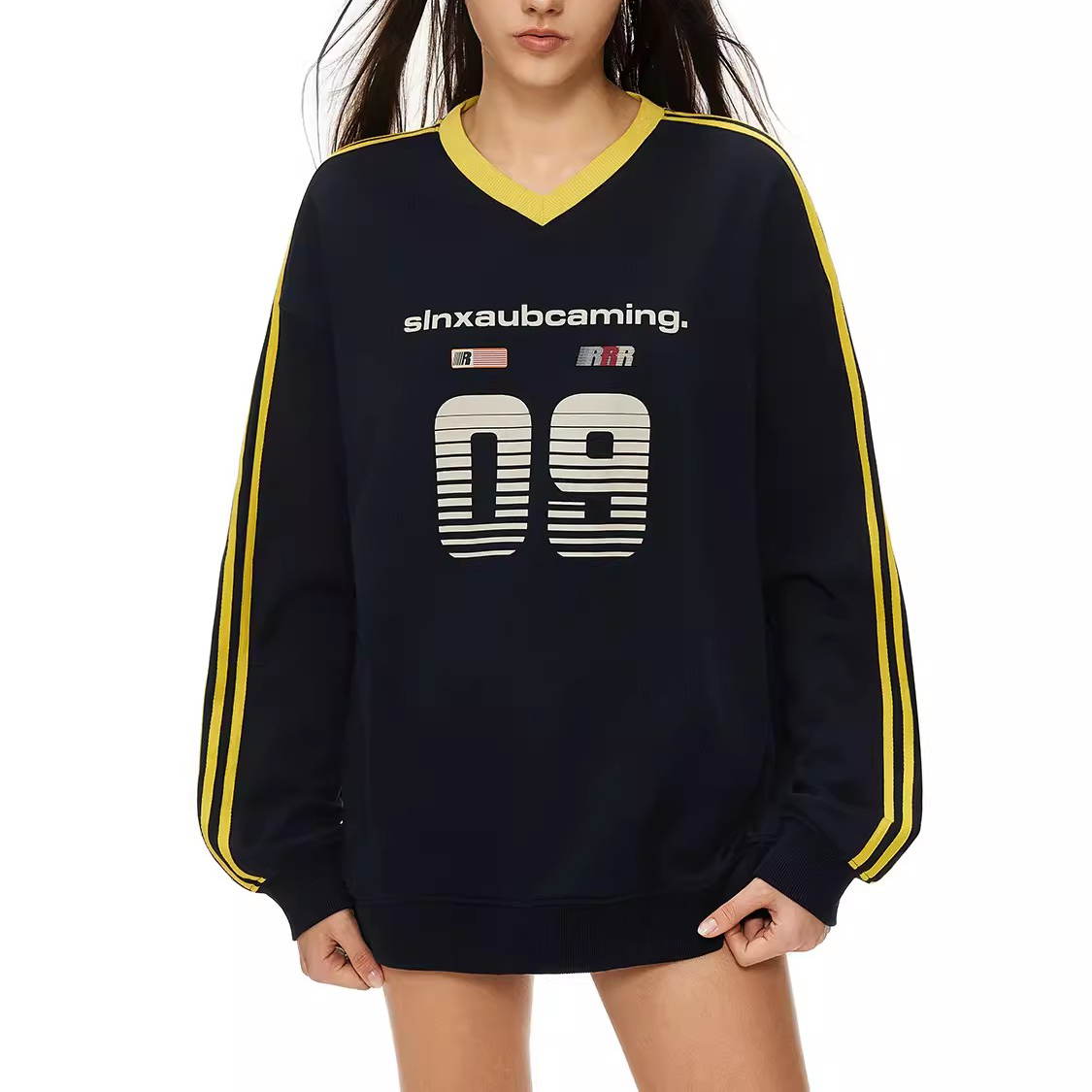 Custom Printed Sweatshirt Loose Sports Top Factory (5)