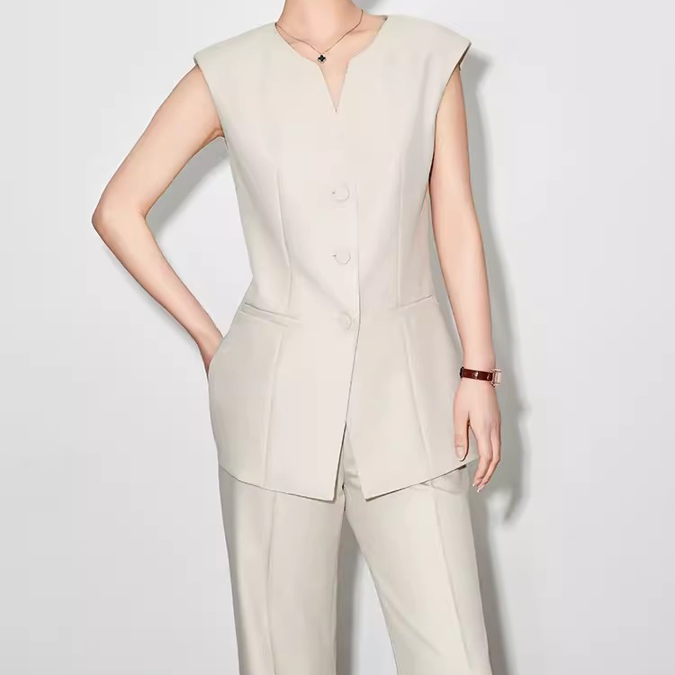 Custom Professional Work Vest Suit Set Factor (3)