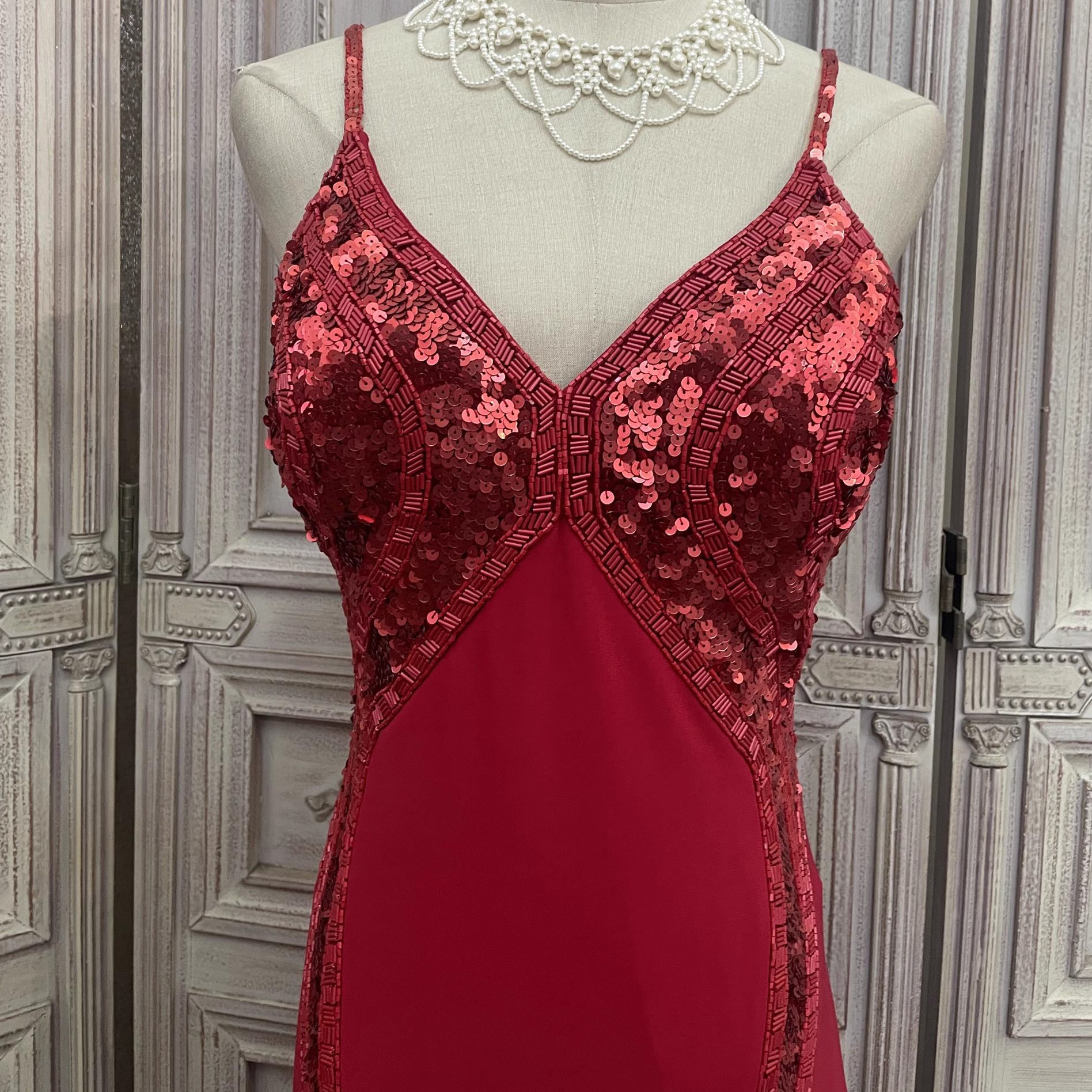 Custom Red Knit Halter Long Dresses Manufacturer (4)