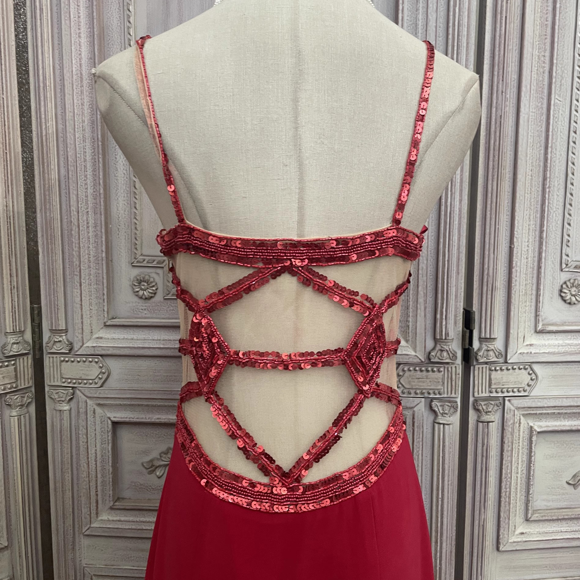 Custom Red Knit Halter Long Dresses Manufacturer (5)