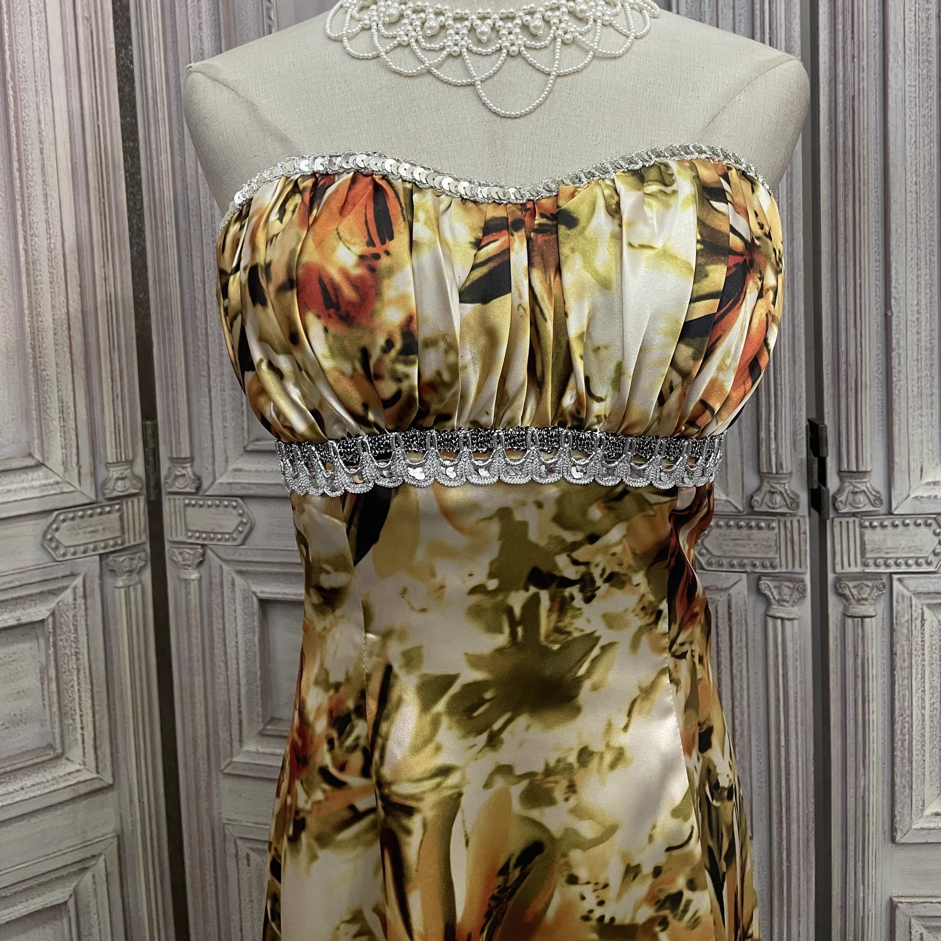 Custom Silk Satin Printed Mini Dress Manufacturer (4)