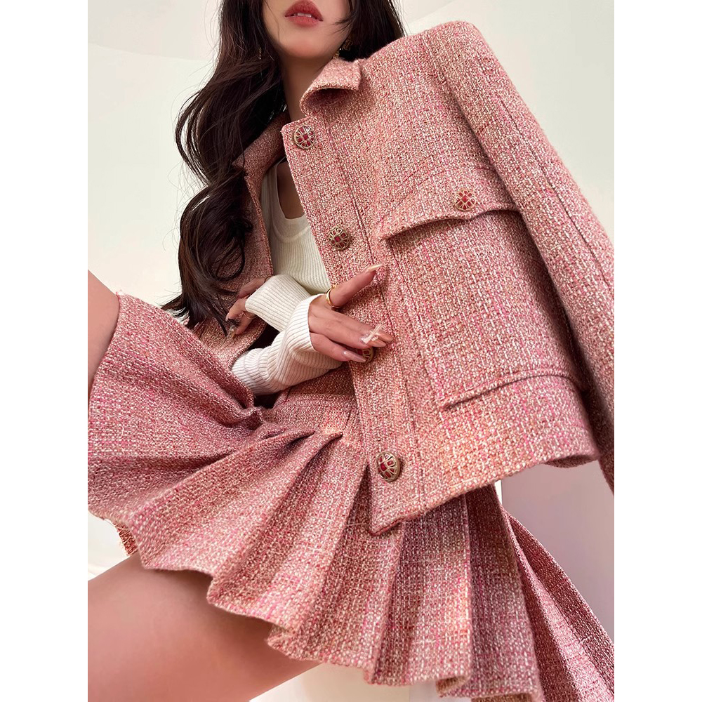 Custom Tweed Winter Coat 2 Piece Manufacturer (1)