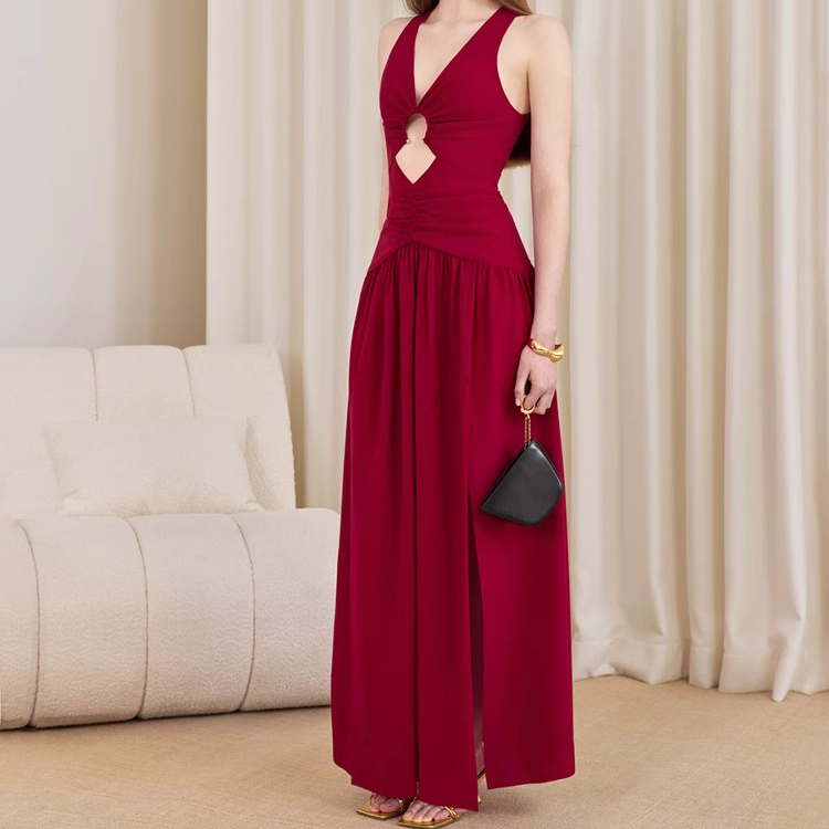 Cutout Design Vacation Dress (4)