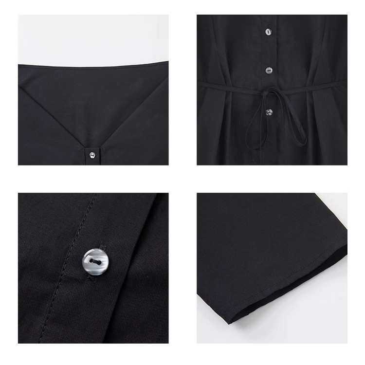 Custom Black Shirt Simple Top Manufacturer