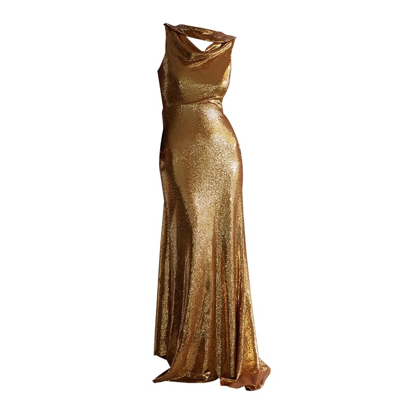 Custom Backless Sequins Evening Dresses Manufacturer